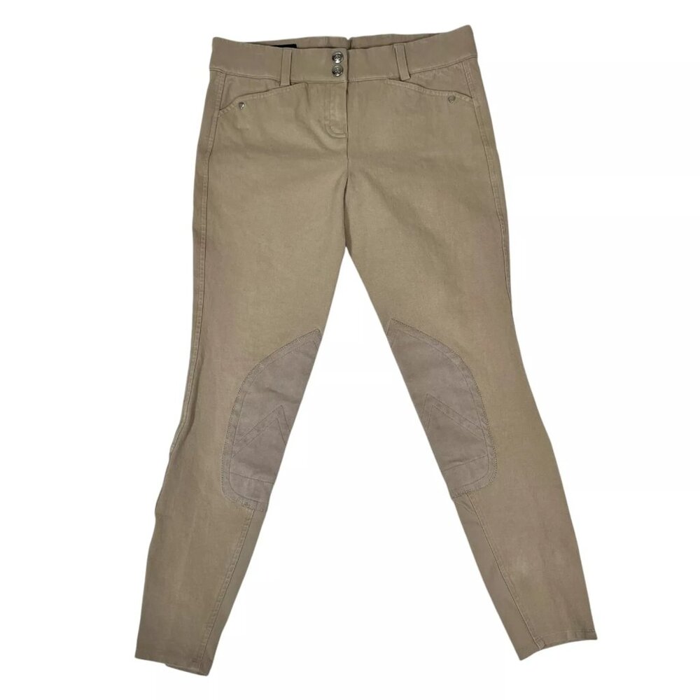 Heritage Ariat Womens Beige Stretch Skinny Leg Breeches Ridding Pants Size 24L